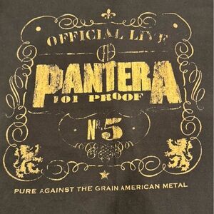Pantera Graphic Tee in Black and Gold